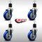 Service Caster 4'' SS Blue Poly Wheel Swivel 1-7/8'' Expanding Stem Caster Set, 4PK SCC-SSEX20S414-PPUB-BLUE-178-4 - alternate 2